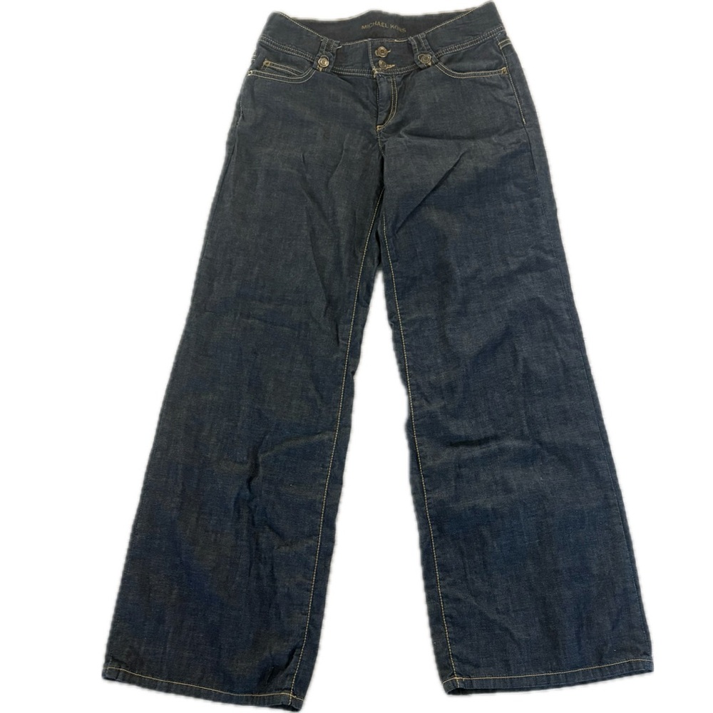 Michael Kors | Dark Blue Wide Leg Jeans | Sz 8| Very Good Condition